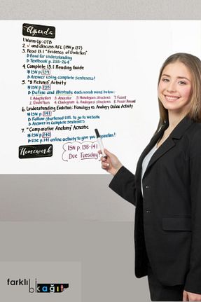 تخته سیاه سفید Farklı Bi Kağıt - کد 854739990