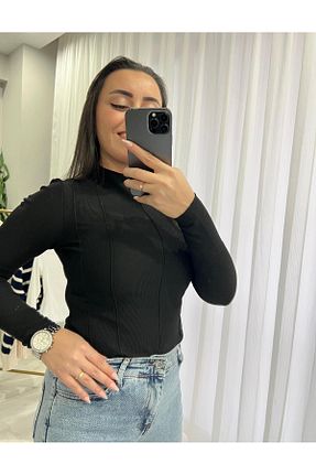 بلوز مشکی زنانه ساده GÜLİSTAN AKTAŞ BOUTİQUE - کد 873089281