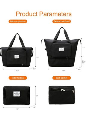 کیف دوشی مشکی زنانه پارچه ای BAGzy - کد 873098014