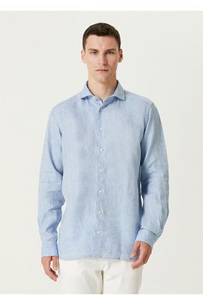 پیراهن بژ زنانه یقه پیراهنی Eton - کد 873106385