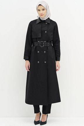 ترنچکت حجاب مشکی زنانه Tuğba - کد 873106155