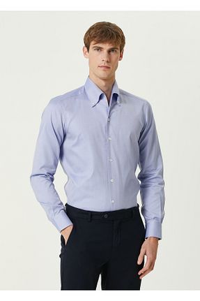 پیراهن بژ مردانه یقه دکمه دار Fray - کد 873099770