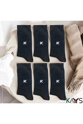 جوراب مشکی مردانه پنبه - الاستین KAYSSOCK - کد 806613128