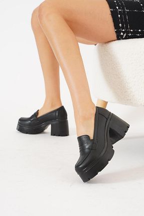 کفش پاشنه بلند کلاسیک مشکی زنانه پلی اورتان Moda Pie - کد 873123883