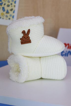 پاندوف سفید بچه گانه پارچه ای MinyTim - کد 865873463