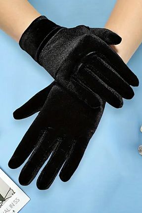 دستکش مشکی زنانه Hayalperest boncuk - کد 873149518