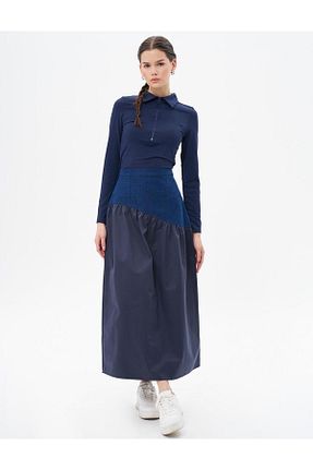 دامن حجاب سرمه ای زنانه رگولار KYR - کد 856187714