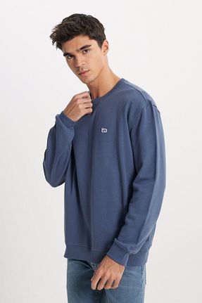سوئیشرت آبی مردانه ساده Lee - کد 864925120