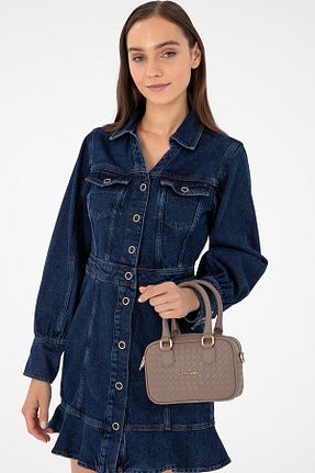 کیف دوشی قهوه ای زنانه چرم مصنوعی Pierre Cardin - کد 863674688