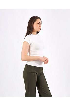 تیشرت سفید زنانه اسلیم فیت Jorex - کد 871327714