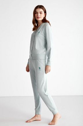 ست لباس راحتی سبز زنانه ساده U.S. Polo Assn. - کد 755606760