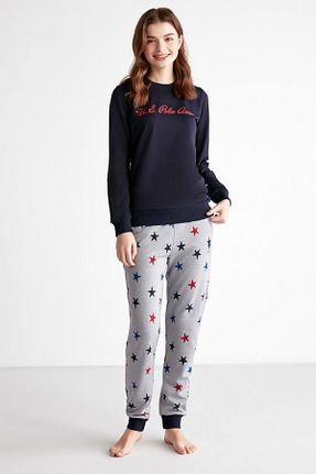 ست لباس راحتی سرمه ای زنانه چاپی U.S. Polo Assn. - کد 757288280