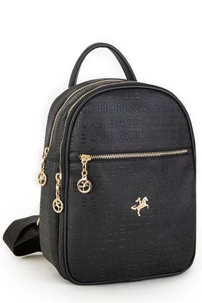کوله پشتی مشکی زنانه سایز متوسط Nas Bag - کد 839667264