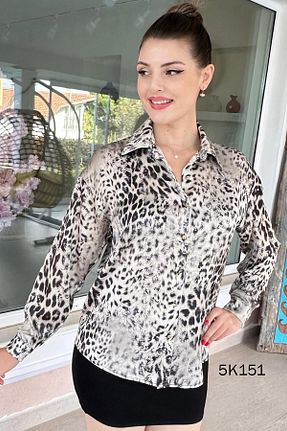 پیراهن طوسی زنانه رگولار İnce Topuk - کد 871333829