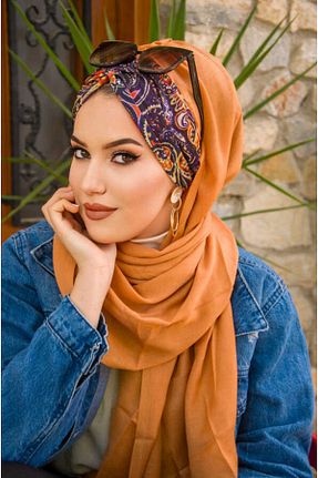 کلاه شنای حجاب قهوه ای زنانه Aişe Tesettür - کد 744611931