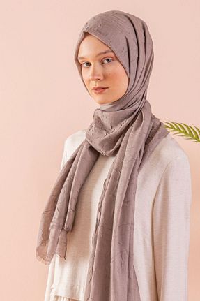 شال قهوه ای زنانه پلی استر JAWEL - کد 871355852