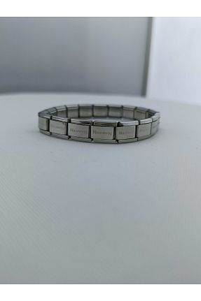 دستبند استیل (فولاد) طوسی زنانه استیل (فولاد) Glz Collection - کد 871365269