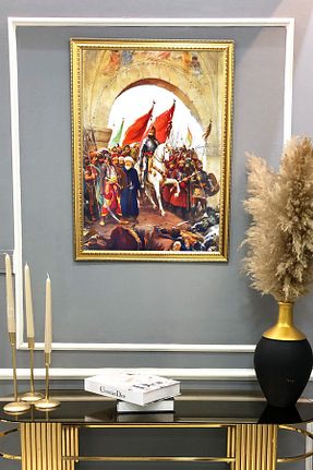 تابلو رنگی پلی استر Doruklar Home Collection - کد 871367783