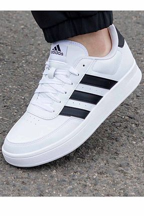 کفش اسنیکر سفید زنانه بند دار adidas - کد 871402528