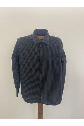 پیراهن مشکی مردانه رگولار Yils LONDON - کد 871473088