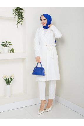 ست بالاتنه و پائین تنه حجاب نباتی زنانه Blazer modapark.ist - کد 871385084