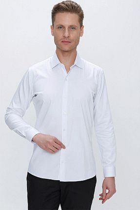 پیراهن سفید مردانه اسلیم فیت Efor - کد 646904418