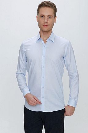 پیراهن سرمه ای مردانه اسلیم فیت Efor - کد 646904353