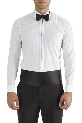 پیراهن سفید مردانه اسلیم فیت Efor - کد 4376700