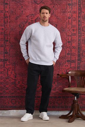 سوئیشرت طوسی مردانه ساده MAXIMILLIAN - کد 871404630