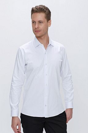 پیراهن سفید مردانه اسلیم فیت Efor - کد 646904418