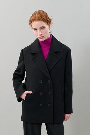 کاپشن مشکی زنانه کشمیر Roman - کد 871440963