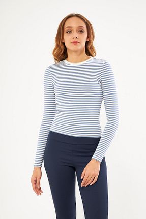 بادی آبی زنانه مخلوط پلی استر Chandraswear - کد 787849948
