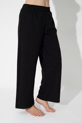 شلوار کرمگن مشکی زنانه اورسایز ModaLeaf - کد 871440902