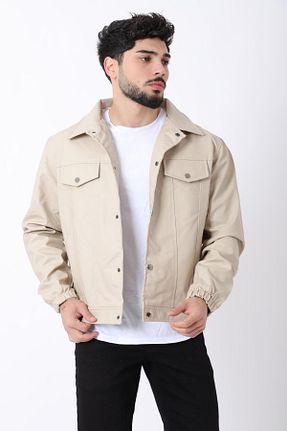 کاپشن بژ مردانه اسلیم فیت ByTrend - کد 871427625