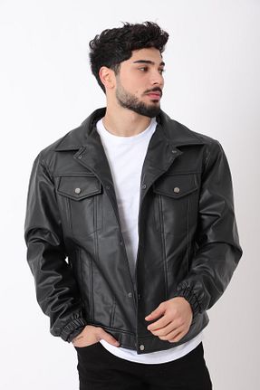 کاپشن مشکی مردانه اسلیم فیت ByTrend - کد 871428321