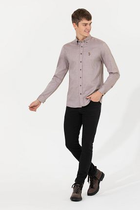 پیراهن زرشکی مردانه رگولار U.S. Polo Assn. - کد 871447261