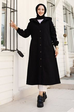 کلاه و ابایا مشکی زنانه پنبه ای Tesettür Dünyası - کد 871447430