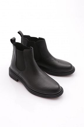 بوت / نیم بوت مشکی مردانه چرم خالص Dgn - کد 871469934
