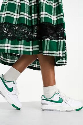 کفش اسنیکر سفید زنانه چرم اصل Nike - کد 871473642