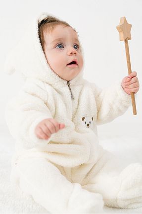 سرهمی خواب سفید بچه گانه Polar Baby Animals - کد 779237957