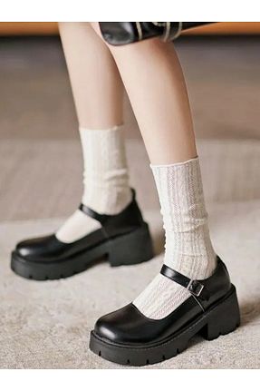 کفش آکسفورد مشکی زنانه چرم مصنوعی EDVESS - کد 871513827