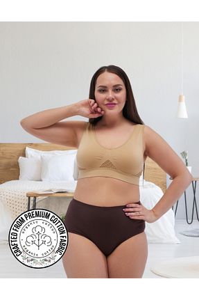شورت سایز بزرگ رنگی زنانه فاق بلند ALYA UNDERWEAR - کد 380022237