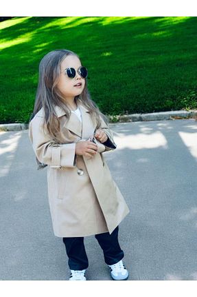 ترنچکت طوسی بچه گانه پنبه ای Süslüm Kids - کد 871639500