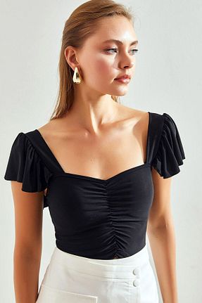 بلوز مشکی زنانه ساده Vivika - کد 871542909