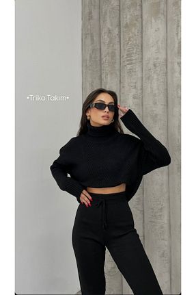 لباس مشکی زنانه تریکو DIEANDMORE - کد 871577353