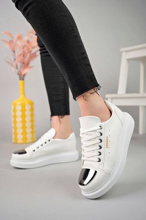 کفش کژوال سفید زنانه پاشنه ضخیم Amazex Store - کد 862217345