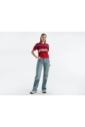 پلیور قرمز زنانه رگولار United Colors of Benetton - کد 871625122