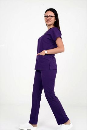 لباس ایمنی کار بنفش DENİZ İŞ - کد 717463842