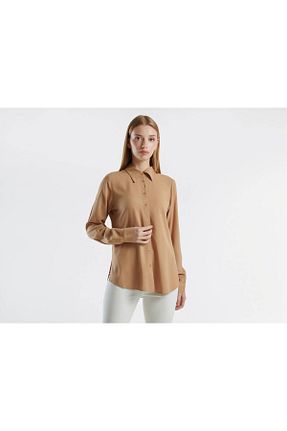 پیراهن بژ زنانه رگولار United Colors of Benetton - کد 871625360