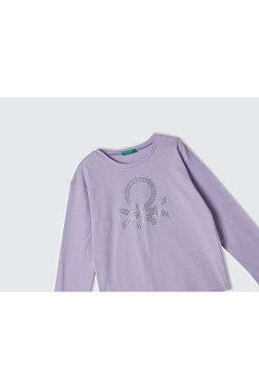 تیشرت بنفش بچه گانه رگولار United Colors of Benetton - کد 871626935